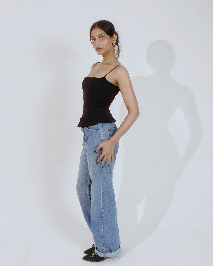 Hedy Corset Top (Black)