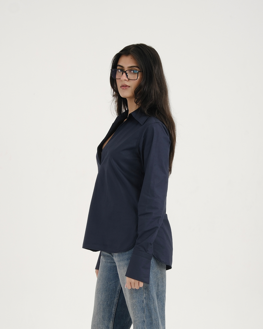 POPOVER SHIRT (Navy)